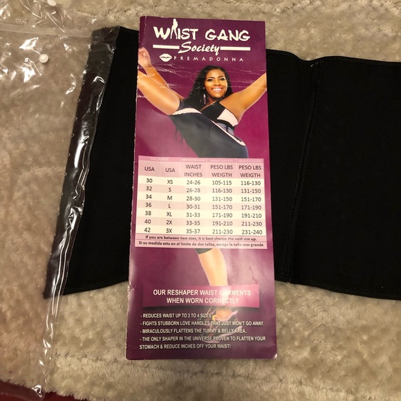 WGS Premadonna Waist Trainer Black Faux Leather - Picture 14 of 14